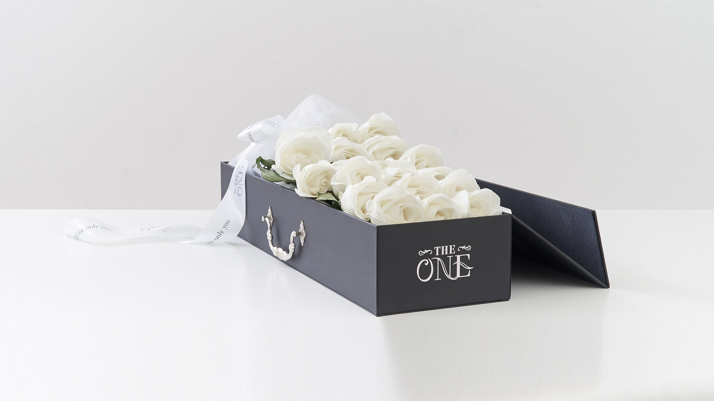 Fresh White Rose Box