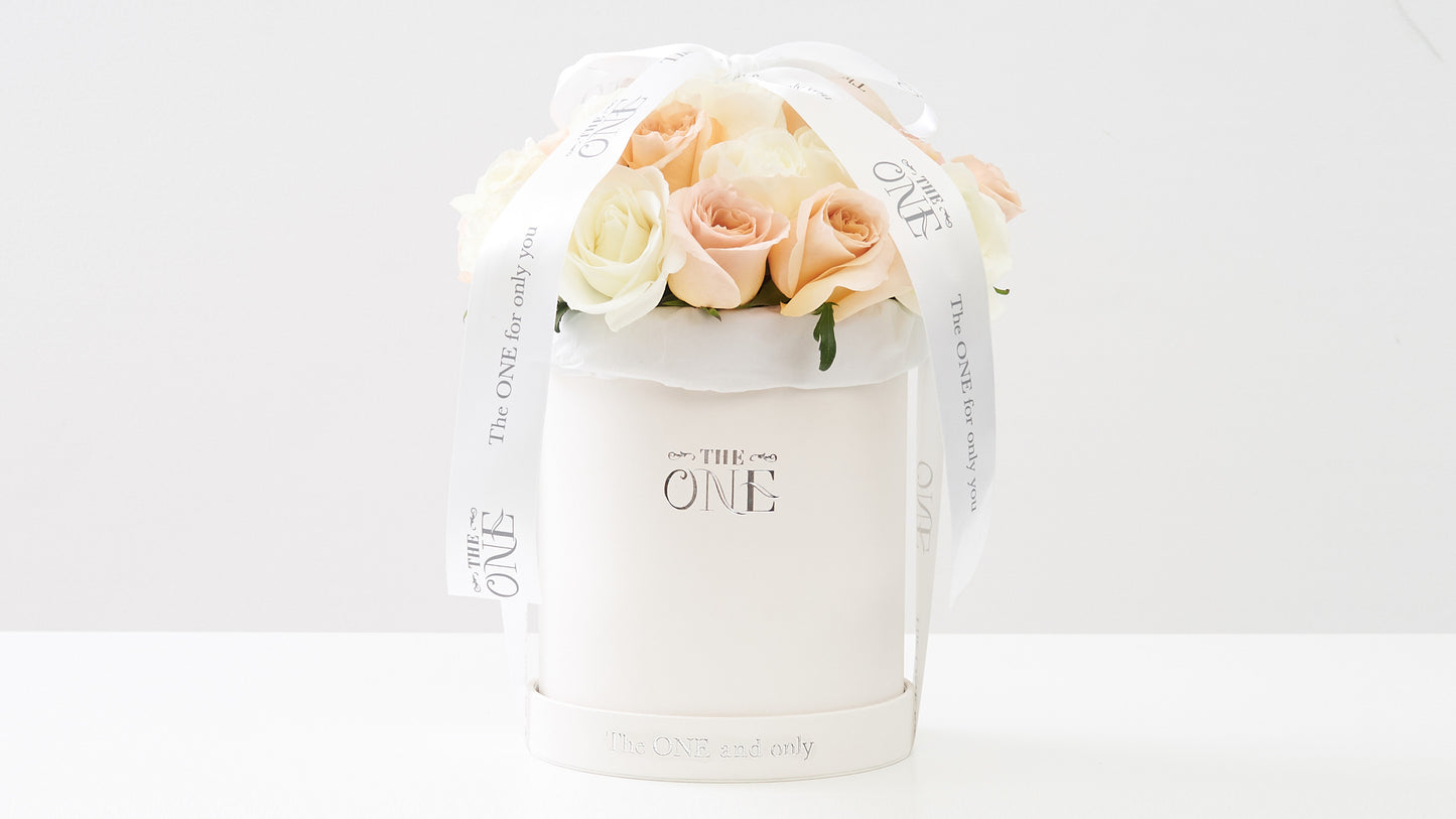 Fresh Milk Tea Rose Bucket