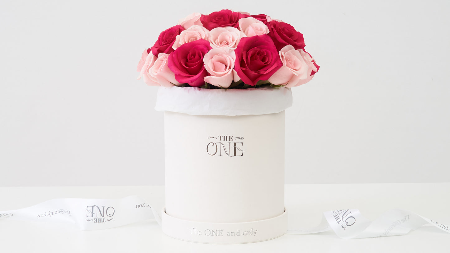 Fresh Peachy Pink Rose Bucket