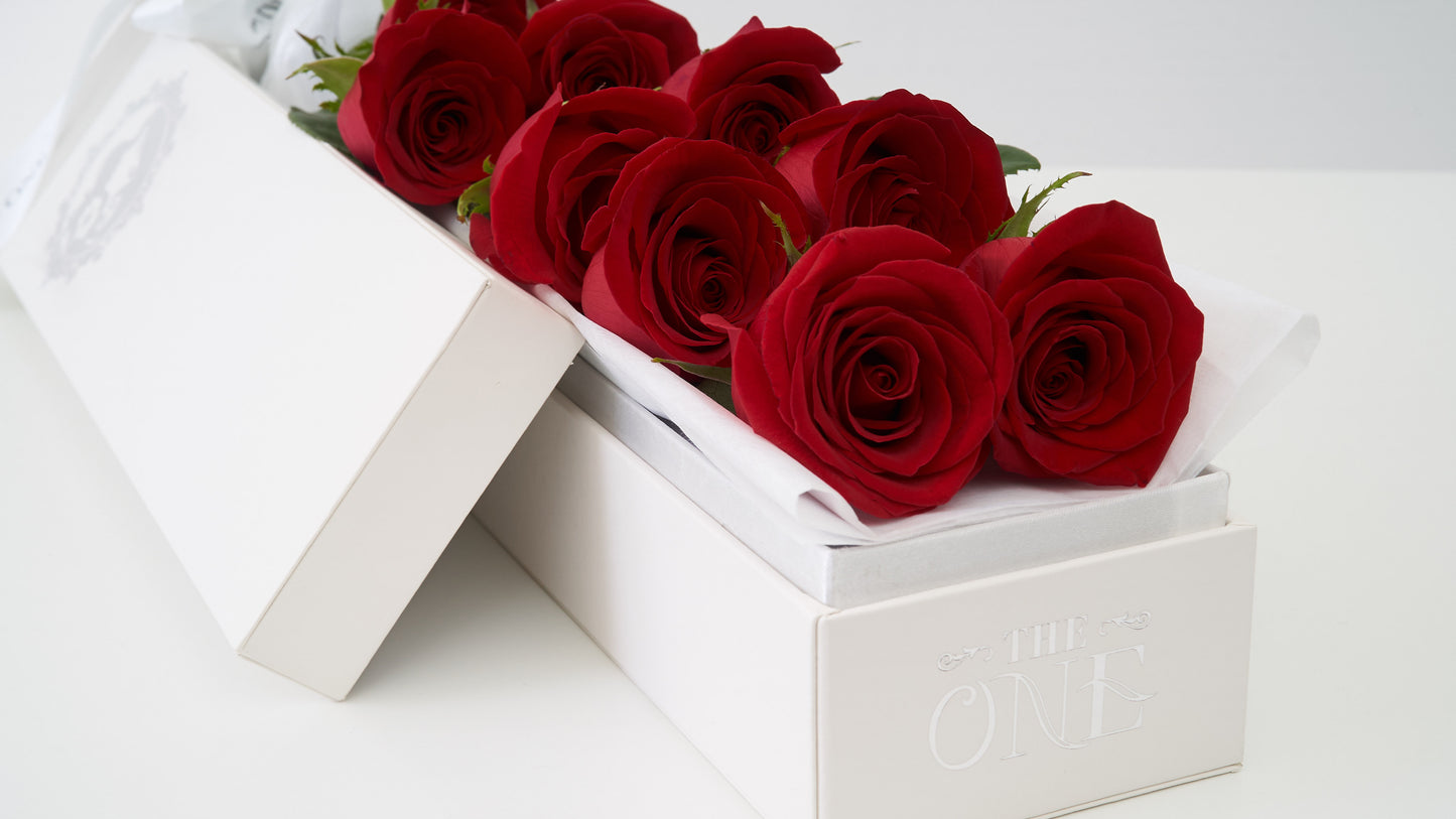 Fresh Red Rose Box