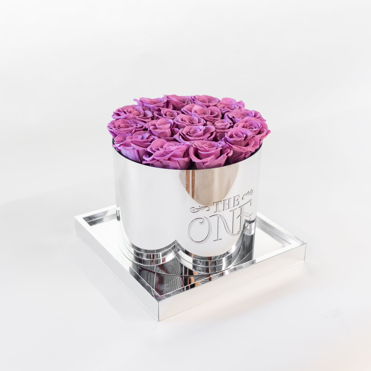 Purple Roses Bucket Preserved Rose Bucket – The One Rose